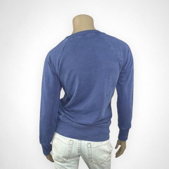 J. CREW BEACH BUM Blue‎ Crew Neck Sweatshirt XS - Picture 3 of 7